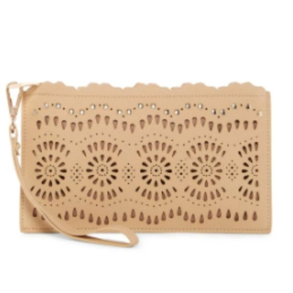 Anthropologie Handbags - ANTHROPOLOGIE Shiraleah Kaitlyn Vegan Leather Wristlet  NWOT